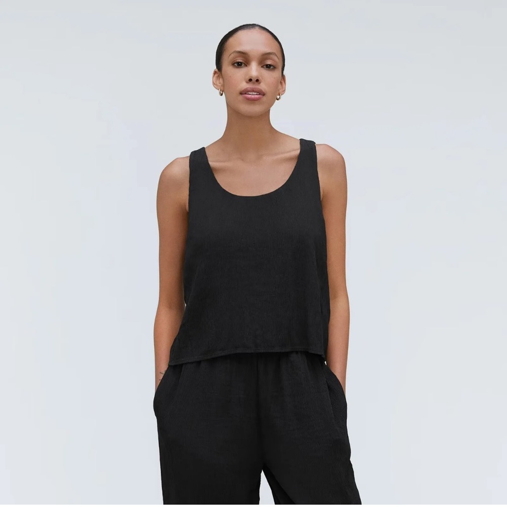 Everlane Naia Ripple Tank Cropped